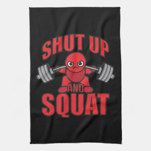 Linge De Cuisine Bodybuilding - Shut Up And Squat - Kawaii Leg Day