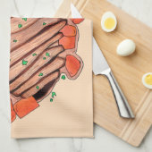 Linge De Cuisine Boeuf Braisé Brisket Cuisine juive Gastronomie de (Quart Plié)