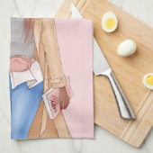 Linge De Cuisine Bohème Faux Parties scintillant fille Tan cheveux (Quart Plié)