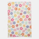 Linge De Cuisine Boho 70's Retro Daisy Flowers (Vertical)
