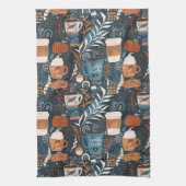 Linge De Cuisine Boho automne à la saveur de citrouille épicée (Vertical)
