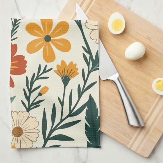 Linge De Cuisine Boho Blooming (Quart Plié)