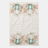 Linge De Cuisine Boho Citrouille Pampas Grass France Stripes Pays (Vertical)