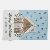 Linge De Cuisine Boho Cookie House Snowflakes Famille (Horizontal)