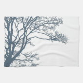 Linge De Cuisine Boho d'arbre simple bleu (Horizontal)