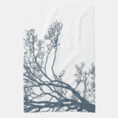 Linge De Cuisine Boho d'arbre simple bleu (Vertical)