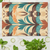 Linge De Cuisine Boho moderne du milieu du siècle (Plié)