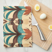 Linge De Cuisine Boho moderne du milieu du siècle (Quart Plié)