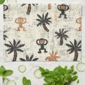 Linge De Cuisine Boho Monkey Jungle Safari Pattern (Plié)