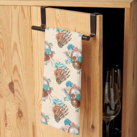 Linge De Cuisine Boho Skull Series Design 12 (Pliage en tiers)