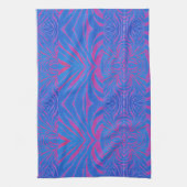 Linge De Cuisine Boho Tiger Bleu et rose (Vertical)