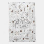 Linge De Cuisine Boho Twigs & Pinecone Christmas ID986 (Vertical)