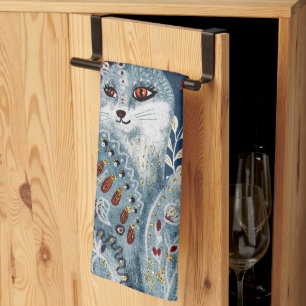 Linge De Cuisine Boho Vintage Merci de chat Cook