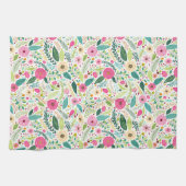 Linge De Cuisine Boho Whimsical Rosier rose (Horizontal)