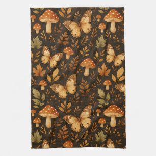Linge De Cuisine Boho Woodland Forest Champignons Couleurs d'auto