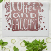 Linge De Cuisine Boire Café Manger Gâteau (Plié)