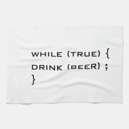 Linge De Cuisine Boire de la bière (Horizontal)