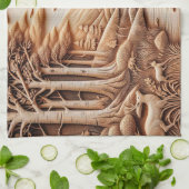 Linge De Cuisine Bois (Plié)