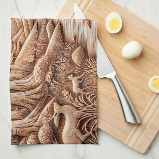 Linge De Cuisine Bois (Quart Plié)