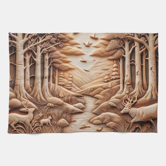 Linge De Cuisine Bois (Horizontal)