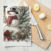 Linge De Cuisine Bois de Noël (Quart Plié)