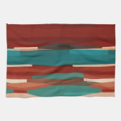 Linge De Cuisine Bois et turquoise (Horizontal)