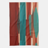 Linge De Cuisine Bois et turquoise (Vertical)