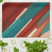 Linge De Cuisine Bois et turquoise (Plié)