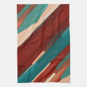 Linge De Cuisine Bois et turquoise (Vertical)