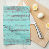 Linge De Cuisine bois peint rustique (Quart Plié)