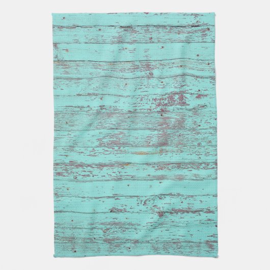 Linge De Cuisine bois peint rustique (Vertical)