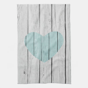 Linge De Cuisine Bois rustique blanc chic