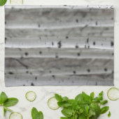 Linge De Cuisine Boiseries, noir & blanc, cuisine d'hiver (Plié)