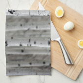 Linge De Cuisine Boiseries, noir & blanc, cuisine d'hiver (Quart Plié)