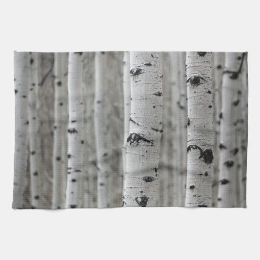 Linge De Cuisine Boiseries, noir & blanc, cuisine d'hiver (Horizontal)