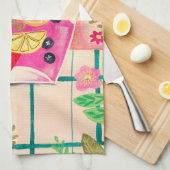 Linge De Cuisine Boisson de fruits fleurs du jardin (Quart Plié)