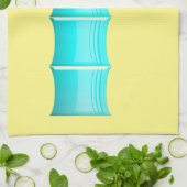 Linge De Cuisine Boisson tropicale cocktail hawaïen jaune bleu rose (Plié)