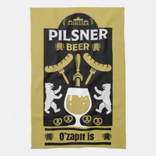 Linge De Cuisine Boissons allemandes de bière Pilsner