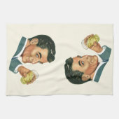 Linge De Cuisine Boissons Cocktails Anciens, Homme Buvant des Boiss (Horizontal)