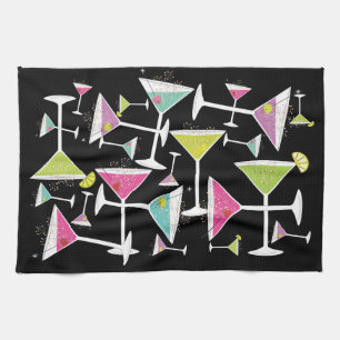 Linge De Cuisine Boissons colorées de temps de cocktail en verres