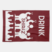 Linge De Cuisine Boissons de vins de Shiraz (Horizontal)