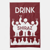 Linge De Cuisine Boissons de vins de Shiraz (Vertical)