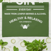 Linge De Cuisine Boissons Gin | Love Gin | Décor | Service de barre (Plié)