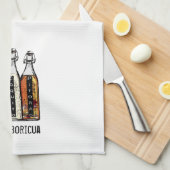 Linge De Cuisine Boissons traditionnelles portoricaines 100% Boricu (Quart Plié)