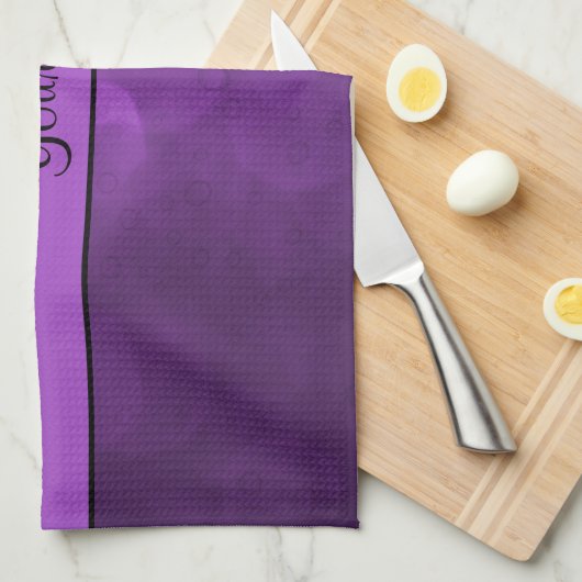 Linge De Cuisine Bokeh pourpre (Quart Plié)