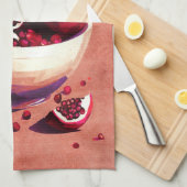 Linge De Cuisine Bol de fruits à la grenade (Quart Plié)