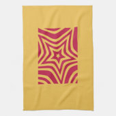 Linge De Cuisine Bold & Bright Red & White Star dans un Motif vecto (Vertical)