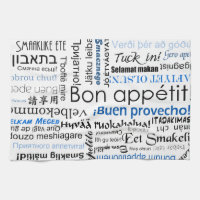 Bon appetit dans d'autres langues - bleu