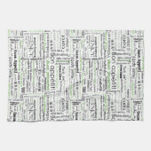 Linge De Cuisine Bon appetit dans d'autres langues - vert (Horizontal)