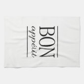 Linge De Cuisine BON APPÉTIT Typographie Citation de bas de page (Horizontal)